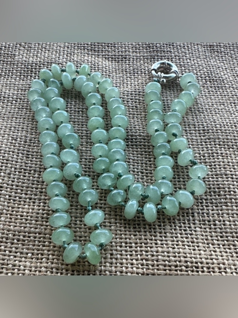 Necklace Elegant Green Aventurine Beaded Necklace New